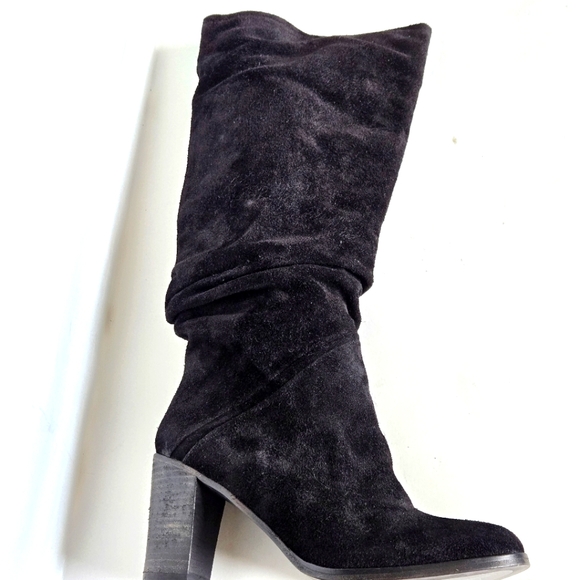 Free People Suede Pre Ruched Slouchy Tall Boots size 36 - Picture 6 of 9